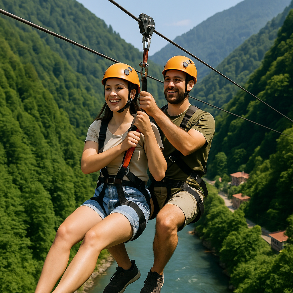 Adrenalin Dolu Zipline Deneyimi